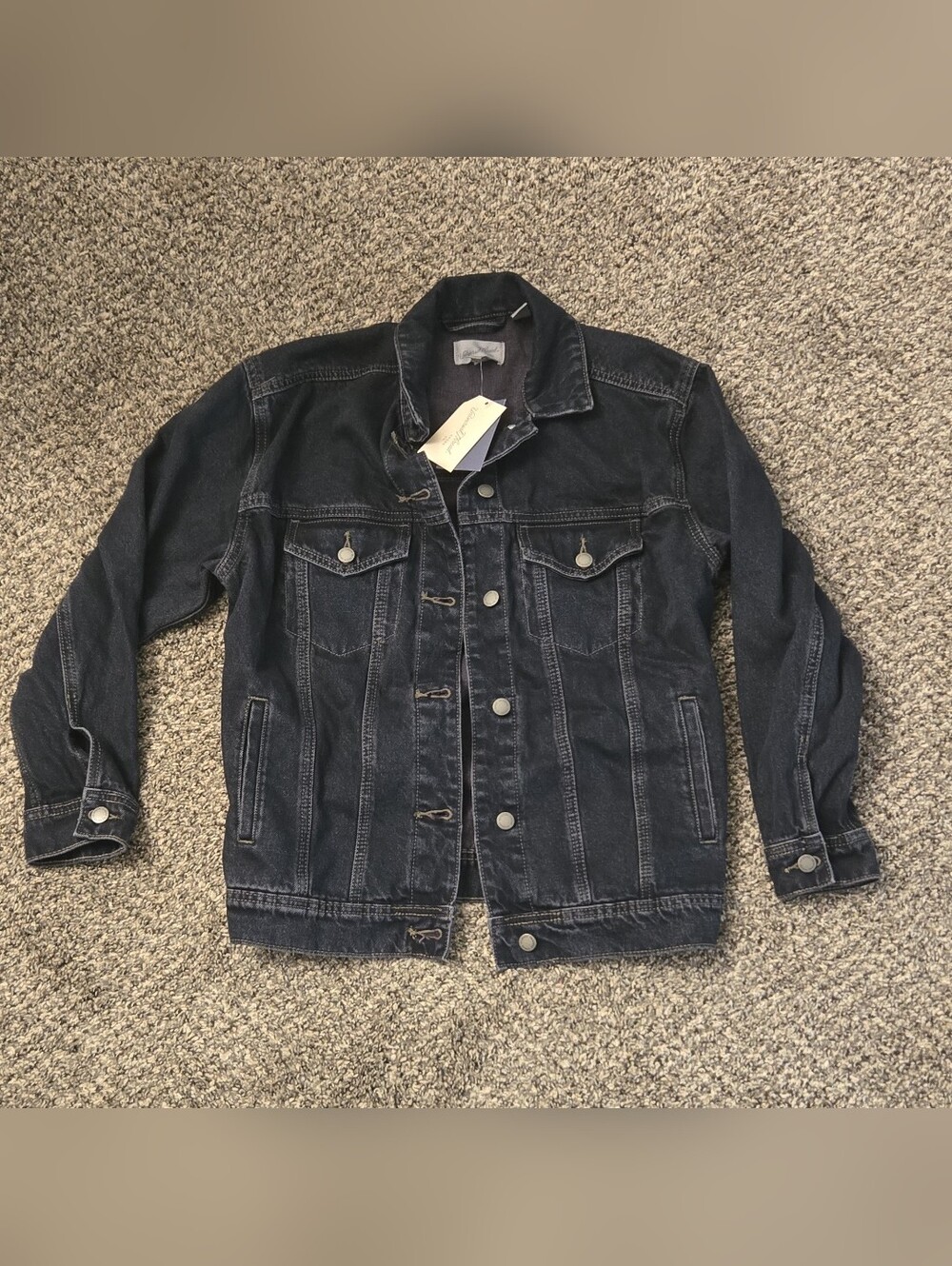 Universal Thread Men's Dark Indigo Denim Jacket